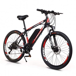HLEZ Electric Bike HLEZ 26'' Electric Mountain Bike, Electric Bicycle with Removable Large Capacity Lithium-Ion Battery (36V 250W) for Adult Female / Male for Mountain Bike Snow Bike, Red 1, US