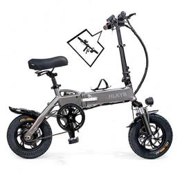 HLKYB Electric Bike HLKYB Folding Electric Bike Ebike, 12" Electric Bicycle with 48V 8Ah Removable Lithium-Ion Battery, 350W Motor and 3 Working Modes, Easy Travel for Adults and Teens