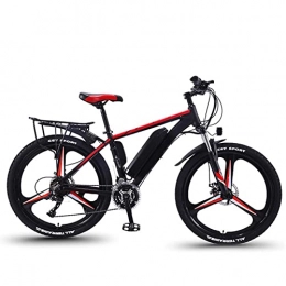 HMEI Bike HMEI E Bikes For Adults Electric 36V 500W Aluminum Alloy Electric Bike 26 Inch Mountain Bike Double Disc Brake 21 Speed Electric Bicycle (Color : Black, Size : Battery 15A)