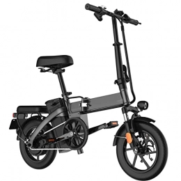 HMEI Electric Bike HMEI Electric Bike Foldable for Adults Electric Bicycle 350W Motor 48V Lithium Battery Brushless Ultra Long Endurance Electric Bicycle (Color : Black)