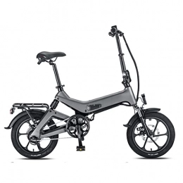 HMEI Electric Bike HMEI Folding Electric Bicycles for Adults 16-Inch Foldable Ultra-Light Lithium Battery Dual Shock Absorber System Electric Bike (Color : D)