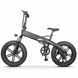 HMEI Electric Bike HMEI Folding Electric Bikes for Adults 500W 20 Inch Fat Tire Electric Bike 7 Speed 80km Range Foldable Double Shock Electric Bicycle (Color : A)