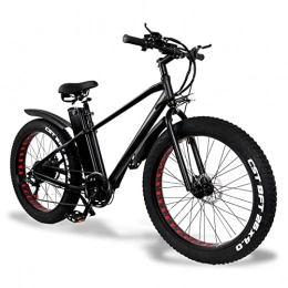 HMEI Electric Bike HMEI Mens 26" Fat Tire Mountain Electric Bike 500W 48V 21 Speed Aluminum Frame Dual Lithium Battery Adults Electric Bicycle (Color : 26 inches 500W 48V 20Ah)
