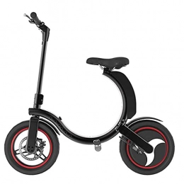 Hmvlw Electric Bike Hmvlw electric bicycle 10AH folding electric bicycle 36V 34km endurance 14 inch pneumatic tire ultralight portable electric bicycle (Color : Silver)