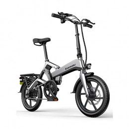 Hmvlw Electric Bike Hmvlw mountain bikes Electric Mountain Bike, Folding Bicycle Electric Bike for Adults Women, 250W Electric Bicycle 16" with 48V Man E-Bike for Commuter City Commuting Outdoor Cycling Travel Work Out
