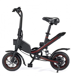 Hold E-Bikes Bike Hold E-Bikes Folding Electric Bike, 360W Mini E-Bike with Max Speed Up to 20mph, Lightweight Electric Bicycle Scooter with Headlight Dual Disc Brake for Safety@Black