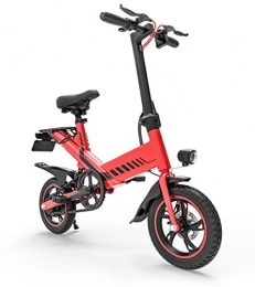 Hold E-Bikes Electric Bike Hold E-Bikes Y2 48V 7.5Ah Smart E Bike 400W Rear Suspension Disc Brake Foldable E Bicycle Mini Folding Electric Bike@Red