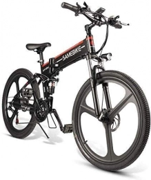 HOME-MJJ Electric Bike HOME-MJJ 350W 26'' Electric Bicycle With Removable 48V 10AH Lithium-Ion Battery For Adults, 21 Speed Shifter