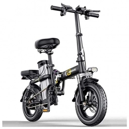 HOME-MJJ Bike HOME-MJJ Electric bicycle Electric Bicycles 14 Inches Portable Folding High Speed Brushless Motor Three Riding Modes With Removable 48V Lithium-Ion Battery Front LED Light For Adult