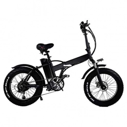 HOME-MJJ Bike HOME-MJJ Electric Folding Bike Fat Tire 20 * 4" with 48V 15Ah Lithium-ion Battery 500W Motor, City Mountain Bicycle Booster 100-120KM
