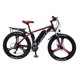 Homejuan Electric Bike Homejuan 26-inch Mountain Electric Bicycle Magnesium Alloy All Terrain 36V 350W 13Ah Removable Lithium-Ion Battery Mountain Ebike Red