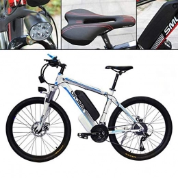 HSART Electric Bike HSART 26''E-Bike Electric Mountain Bycicle for Adults Outdoor Travel 350W Motor 21 Speed 13AH 36V Li-Battery(Blue)