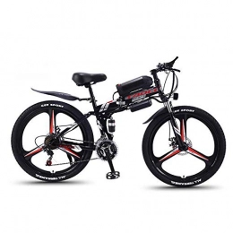 HSART Bike HSART 26'' Electric Bike Foldable Mountain Bicycle for Adults 36V 350W 13AH Removable Lithium-Ion Battery E-Bike Fat Tire Double Disc Brakes LED Light(Black)