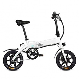 HSART Electric Bike HSART E-Bike Foldable Electric Mountain Bikes for Adults 250W Motor 36V 7.8Ah Lithium-Ion Battery LED Display for Outdoor Cycling Travel City Commuting(White)