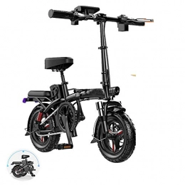 HSJCZMD Bike HSJCZMD Electric Folding Bike, 48v Electric Bike for Men and Women, battery Life 4-6 Years, 14-inch Electric Bike for Kids with Usb Charging Function, Three Riding Modes