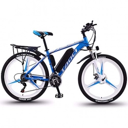HSTD Electric Bike HSTD 26'' Electric Mountain Bike - Dual Disc Brakes Electric Bicycle, Three Working Modes, Removable Large Capacity Lithium-Ion Battery (36V 350W), 27 Speed Shifter, Electric City Bike Blue-O