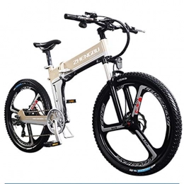 HSTD Electric Bike HSTD Electric Bike Foldable - 26'' Electric Mountain Bike, Intelligent Display Instrument, 48V 10Ah Rechargeable Lithium Battery, Three Working Modes, 21 / 27 Speed Shifter Metallic-Mechanical d