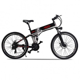 HUAEAST Electric Bike HUAEAST 500W 26 Inch Electric Mountain Bike 21 Speed Folding City Bike with Disc Brake