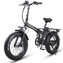 HUAKAI Bike HUAKAI R8 Electric Mountain Bike, 350W 20''*4.0 Electric Bicycle with Removable 48V 10AH / 15AH / LG 16AH Lithium-Ion Battery for Adults (10ah)