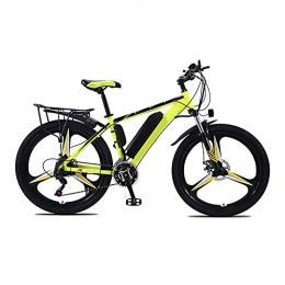HULLSI Electric Bike HULLSI Electric Bike, Aluminum Alloy for Adults Mountain Bike with 350W Motor, 36V / 10Ah Removable Lithium Battery, 21Speed Gears, Double Disc Brakes, Green, 26 inch