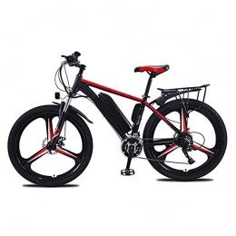 HULLSI Electric Bike HULLSI Electric Bike, Aluminum Alloy for Adults Mountain Bike with 350W Motor, 36V / 10Ah Removable Lithium Battery, 21Speed Gears, Double Disc Brakes, Red, 26 inch