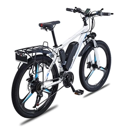 HULLSI Bike HULLSI Electric Mountain Bike Aluminum Alloy 26" MTB Assisted Bicycle Lithium Battery 350W Motor, 36V / 10Ah Removable Battery, 21 Speed Gears, Double Disc Brakes, Blue, 8AH