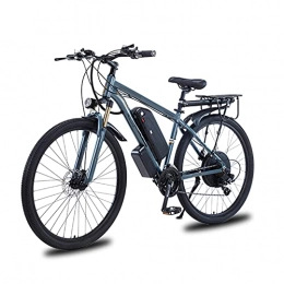 HULLSI Electric Bike HULLSI Electric Mountain Bike, Aluminum Alloy Frame 29" E-MTB Bicycle 1000W with Removable Lithium-Ion Battery 48V 13A for Men, 21Speed Gears, Double Disc Brakes, Gray, 29 inch