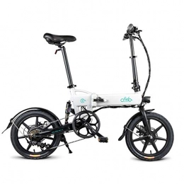 humflour Folding Electric Bicycle,16 Inch Electric Bike,Electric Folding Bike Foldable Bicycle Adjustable Height Portable for Cycling,Two Electric Modes,100V-240V