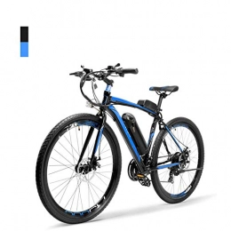 HWOEK Bike HWOEK Adults Highway Electric Bicycle, Dual Disc Brakes 26 Inch Cycling Travel City Ebike 300W 36V Anti-Theft Removable Battery Unisex, Blue, 10AH