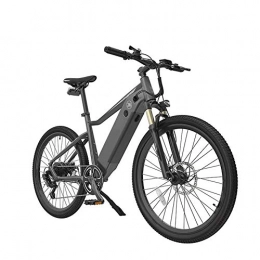 HWOEK Electric Bike HWOEK Adults Mountain Electric Bike, 250W Motor 26 Inch Outdoor Riding E Bike 7 Speed Transmission with Waterproof Meter Dual Disc Brakes with Rear Seat, Gray, A