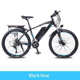 HWOEK Electric Bike HWOEK Electric Mountain Bike, 26'' City Electric Bicycle for Adults with Removable 36V 8AH / 10AH / 13 AH Lithium-Ion Battery 27 Speed Shifter Aluminum Alloy Frame Unisex, black blue, 8AH