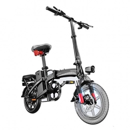 HWOEK Bike HWOEK Foldable Electric Bikes for Adults, 400W e Bike 48V 16Ah Removable Large Capacity Lithium-Ion Battery Adjustable Handlebar Height, Black