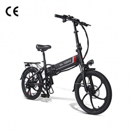 HWOEK Bike HWOEK Folding Electric Bike for Adults, 20" Electric Bicycle Commute Ebike with 350W Motor 48V 10.4Ah Battery Professional 7 Speed Transmission Gears, Black