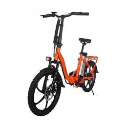 HWOEK Bike HWOEK Folding Electric Bike for Adults, Dual Disc Brakes 20 Inch City Commute Ebike 36V Removable Lithium Battery 250W Motor LCD Display, Orange