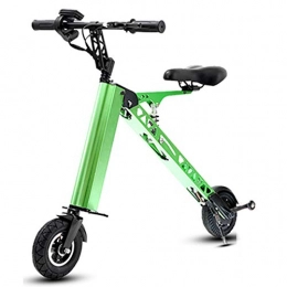 Hxl Electric Bike Hxl Electric Bicycle Folding Portable Ebike for Commuting & Leisure Lightweight Portable Aluminum Material Women and Mens Bike for Adult Endurance Mileage 20-30km, Green, 8inches