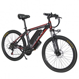 Hyuhome  Hyuhome Electric Bicycles for Adults, 350W Aluminum Alloy Ebike Bicycle Removable 48V / 10Ah Lithium-Ion Battery Mountain Bike / Commute Ebike, black red