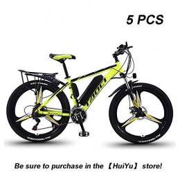 Hyuhome Electric Bike Hyuhome Electric Bikes for Adult, Magnesium Alloy Ebikes Bicycles All Terrain, 26" 36V 350W 13Ah Removable Lithium-Ion Battery Mountain Ebike for Mens (5PCS, 5)