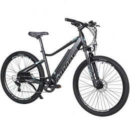 Hyuhome Electric Bike Hyuhome Electric Bikes for Adult Mens Women, 27.5" Ebikes Bicycles Full Terrain, 250W 36V 12.5Ah Mountain E-MTB Bicycle, Shimano 7 Speed Double Disc Brakes for Outdoor Commuter (250W, 720)