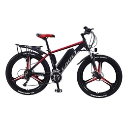 Hyuhome Electric Bike Hyuhome Electric Bikes for Adults, 250W Magnesium Alloy Ebikes Bicycles All Terrain, 26" 36V 13Ah Removable Lithium-Ion Battery Mountain E bikes for Men 21-speed 25km / h(Red, 36V13A)