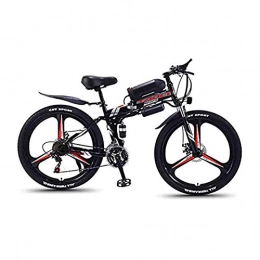 Hyuhome Electric Bike Hyuhome Electric Mountain Bikes for Adults, Foldable MTB Ebikes for Men Women Ladies, 360W 36V 8 / 10 / 13AH All Terrain 26" Mountain Bike / Commute Ebike, black one wheel, 10AH