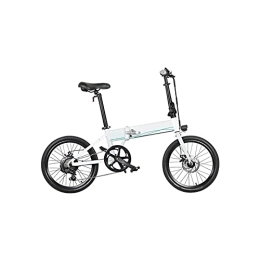 IEASE Electric Bike IEASEzxc Bicycle Electric Bicycle 10.5ah 36V 250W 20 Inch Folding Electric Bicycle 25km / H Top Speed 80KM Mileage, Sports and Entertainment, (Color : White)