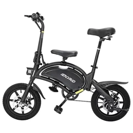  Bike IENYRID E-Bike Folding B2 Electric Bike with Pedals for Adults Lithium Battery 7.5AH 14 Inch Tires Support App