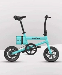 Generic Electric Bike Intelligent electric bicycle BEE-02 12inch foldable bike 36v 250W motor 6AH lithium battery magnesium wheel@blue