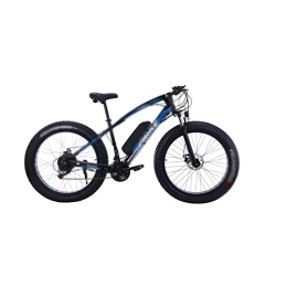 INVEES Bike INVEESzxc Electric Bicycle 4.0 Fat Tire Electric Bicycle Mountain Lithium Assist Snowmobile Integrated Wheel Variable Speed Beach Bike (Color : Black-Blue)