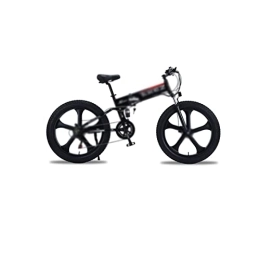 INVEES Bike INVEESzxc Electric Bicycle Electric Bike Motor Bikes Bicycles ELECTR BIKE Mountain Bike Snow Bicycle Fat Tire e bike Folded ebike Cycling (Color : Schwarz)