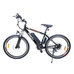 Irypulse Electric Bike Irypulse Men Electric Bike 26” Adult Mountain Bike Urban E-Bike Electric MTB Mountainbike 36V 10Ah With Removable Lithium Battery LCD Brakes Display Hydraulic(Black)