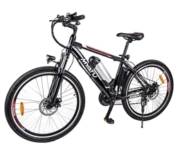 Irypulse Electric Bike Irypulse Men Electric Bike 26” Adult Mountain Bike Urban E-Bike Electric MTB Mountainbike 36V 10Ah With Removable Lithium Battery LCD Display Brakes Hydraulic(Black)
