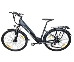 Irypulse Bike Irypulse Men Electric Bike 28” Adult Mountain Bike Urban E-Bike Electric MTB Mountainbike 36V 10Ah With Removable Battery Lithium LCD Display Hydraulic Brakes(Black)