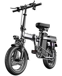 Ishishengwei Electric Bike Ishishengwei Aluminum 14-inch folding bicycle 400W shock absorption 48V adult commuting (48V-10A / 40KM)