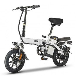 J.I Electric Bike J.I Electric Bicycle 48V Lithium Battery Adult Folding Electric Car Mini Compact Generation Driving Travel Bicycle Battery Car
